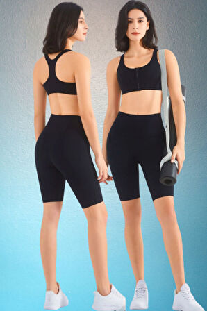 Kadın Deniz Plaj Havuz Spor Basket Şort Yüksek Bel Esnek Dalgıç Kumaş Kolay Kurur Ütü Gerektirmez