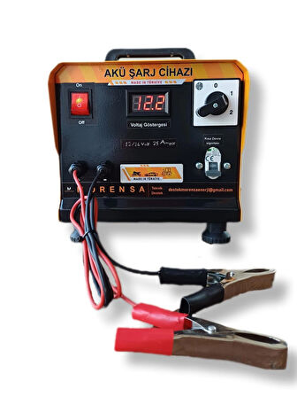 12-24 VOLT 25 AMPER AKÜ ŞARJ CİHAZI