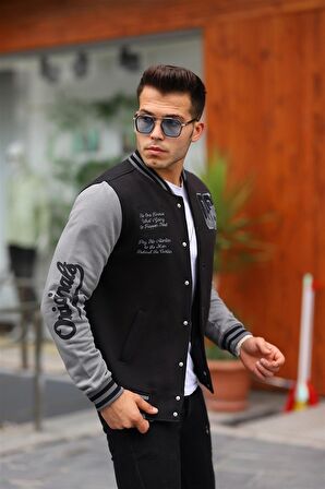 Miron Erkek 08 Kolej Ceket Regular Fit-Siyah