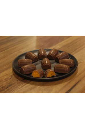 Portakal Çikolata Dolgulu Fıçı Sütlü Hediyelik Çikolata (500 gr)