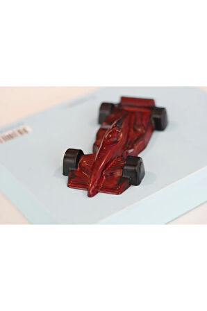 Ferrari Formula 1 Renkli Ruby Çikolata Dolgulu Sütlü Hediyelik Çikolata (4 Adet)