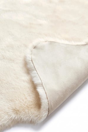 Merplush Peluş Post Halı 75x150 cm Süet Taban Yumuşak Kürk Görünümlü Yatak Odası Halısı