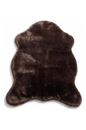 Merplush Peluş Post Halı 120x150 cm Süet Taban Yumuşak Kürk Görünümlü Yatak Odası Halısı