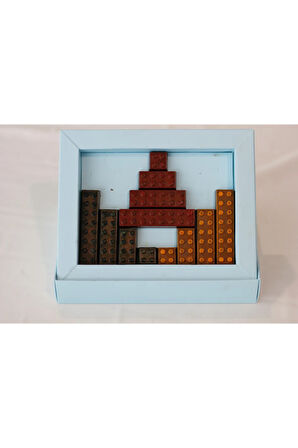 Bitter Çikolata Dolgulu Lego Sütlü Hediyelik Çikolata (250 gr)