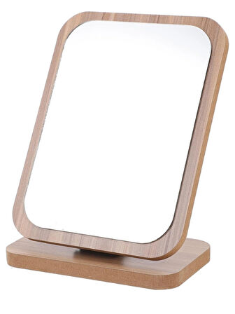 El Aynası Masa Aynası Makyaj Aynası Eğim Ayarlanabilir Kare Makeup Mirror 18cm Menteşeli