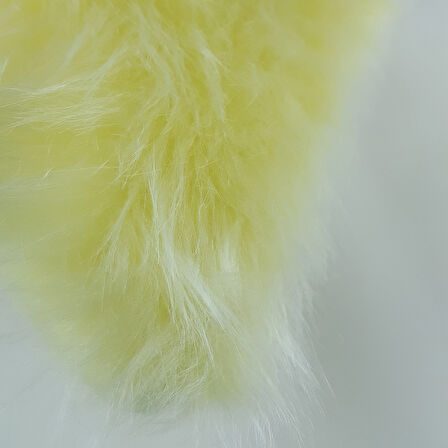 Mrs.Gugar Peluş Kırlent Kılıfı Açık Sarı