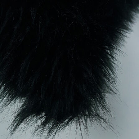 Mrs.Gugar Peluş Kırlent Kılıfı Siyah