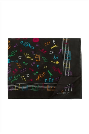 Nota Desenli Bandana 50*50 -MİRAYLİFE
