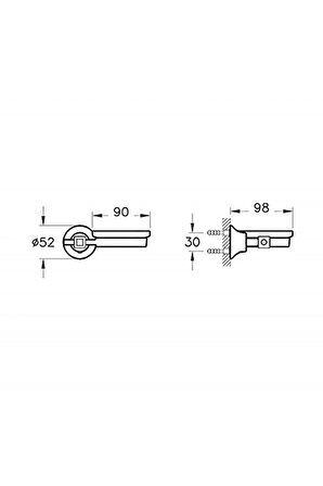 Juno Classic A4441826 Katı Sabunluk Bakır