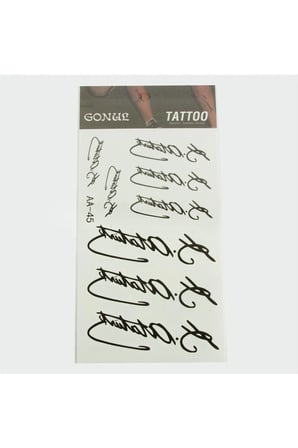 Mustafa Kemal Atatürk Tattoo Dövme Sticker