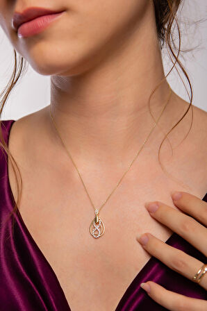 Özel Tasarım Damla Sonsuzluk Kolye