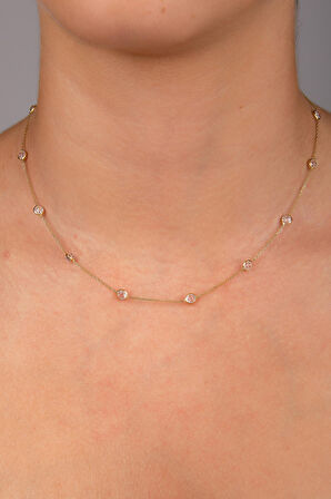 Sıralı Baget Zarif Kolye