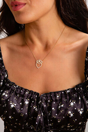 Kalp Taç Kolye