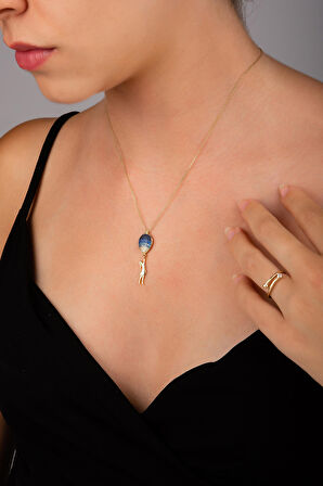 Kadın Figürlü Balon Kolye