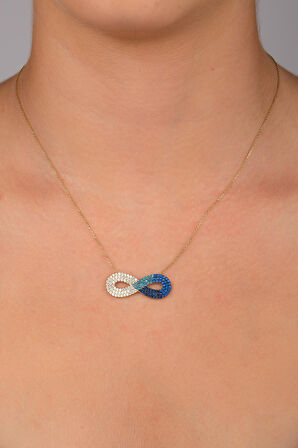 Taşlı Sonsuzluk Kolye