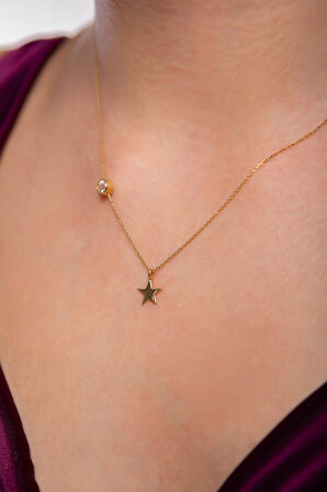 Zarif Yıldız Baget Kolye