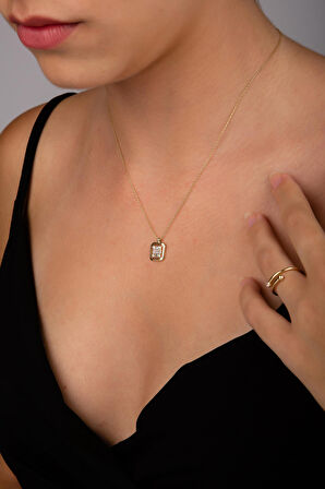 Kare Büyük Baget Kolye