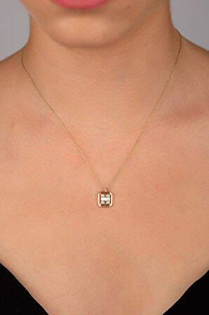 Kare Büyük Baget Kolye