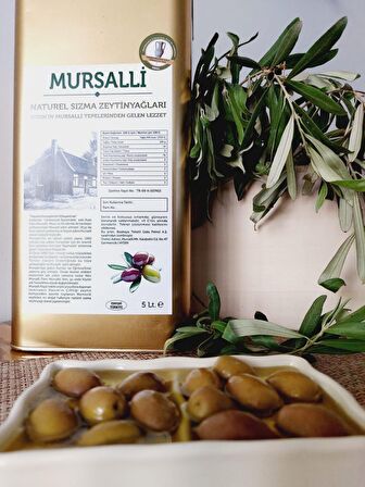 Mursalli Naturel Sızma Zeytinyağı 5 lt Teneke 