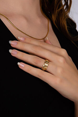 Kare Burgulu Yüzük