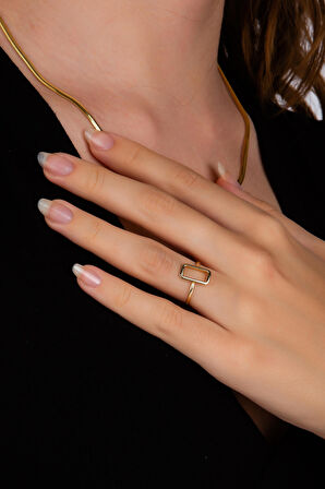 Zarif Dikdörtgen Yüzük