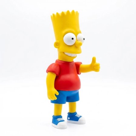 Bart Simpson Figürü – Sevimli Çizgi Film Karakteri Dekoratif Figür – 3D Baskı Koleksiyon Masaüstü Süsü