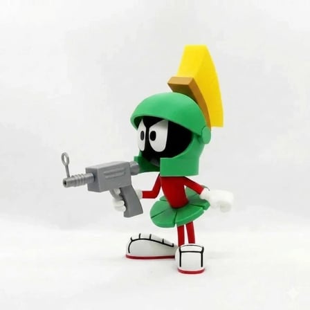 Marvin The Martian Figür – Uzaylı Karakter Koleksiyon Figürü – Dekoratif 3D Baskı Masaüstü Süsü