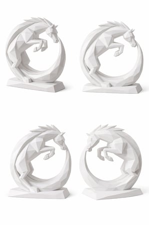 Low Poly Ejderha Figürü – Fantastik Ejderha Heykeli – 3D Baskı Dekoratif Masaüstü Süsü