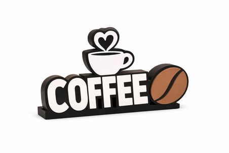 Coffee Masaüstü Dekor – Kahve Temalı Masaüstü Dekoratif Obje – Kafe Dekoru