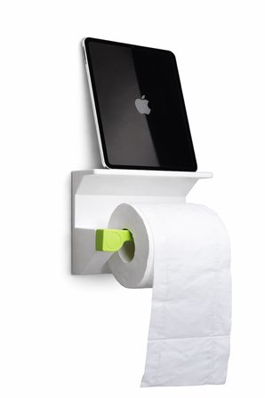 Telefon Raflı Tuvalet Kağıdı Tutucu – Çok Amaçlı Banyo Organizer – Tuvalet Kağıdı Askılığı – Telefon ve Eşya Raflı Aparat