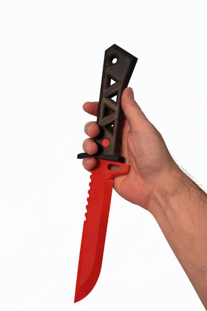🔪 Valorant Ion Knife (Uzaylı Avcısı Bıçak) – Standlı Gamer Masa Dekoru Koleksiyon Ürünü