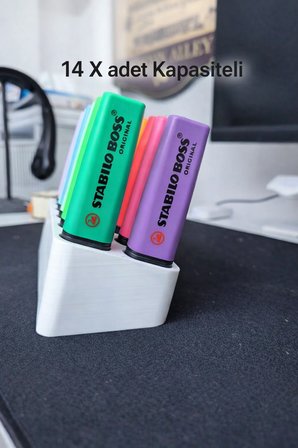 ✏️ Masaüstü Kalem Standı – Marker ve Fosforlu Kalem Organizer