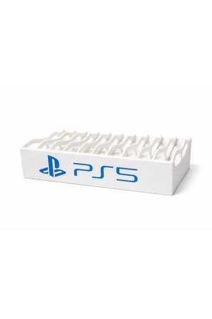 PS5 Oyun Standı | PlayStation 5 Oyun Tutucu & Düzenleyici | Masaüstü ve Raf Tipi | Beyaz | Oyun