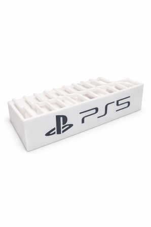 PS5 Oyun Standı | PlayStation 5 Oyun Tutucu & Düzenleyici | Masaüstü ve Raf Tipi | Beyaz | Oyun