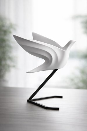 Minimalist Kuş Heykeli | 3D Baskı Modern Dekoratif Biblo | Masa & Ofis Dekoru