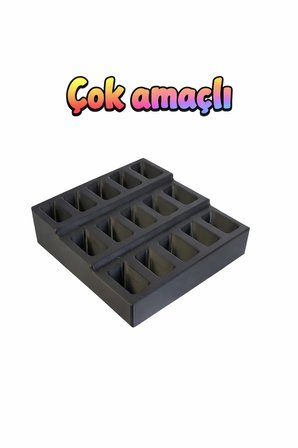 15 Adet Kapasiteli Çok Amaçlı Kalem & Fosforlu Kalem Standı | Masaüstü Düzenleyici Organizer l