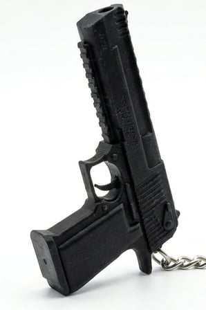Desert Eagle Tabanca Tasarımlı Anahtarlık – Silah Figürlü Aksesuar