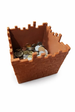 Minecraft Temalı Kumbara – 3D Baskı Piksel Tasarım Para Kutusu 10x10x10 cm