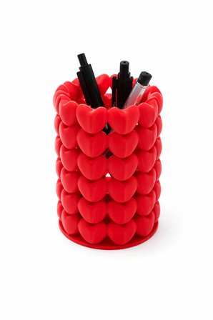 Kalpli Makyaj Organizeri | Masaüstü Kozmetik & Kalem Düzenleyici | Dekoratif Plastik Organizer