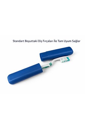Diş Fırçası Seyahat Kabı | Sert Plastik Taşıma Kutusu | Hijyenik Organizer | Standart Boy Uyumlu |