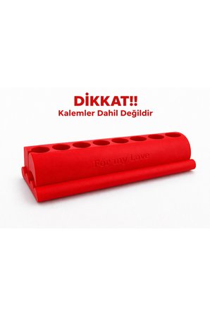 Kalpli Tasarım Kalem Standı | Kalemlik Organizer | Sert Plastik Kalem Tutucu | Renkli Dekoratif