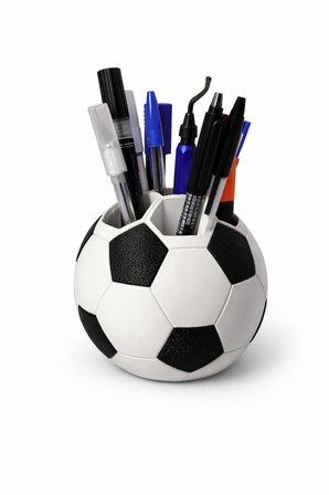 Futbol Topu Kalemlik | Masaüstü Kalem Organizer |Dekoratif Kalem Tutucu | Ofis & Kalemlik