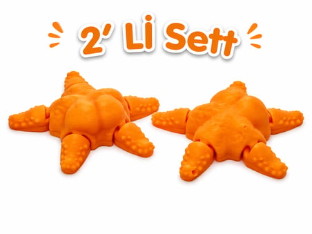 🐢 2’li Set Hareketli Tasarım Aksesuar – Sert Plastik – Eğlenceli ve Esnek Yapı