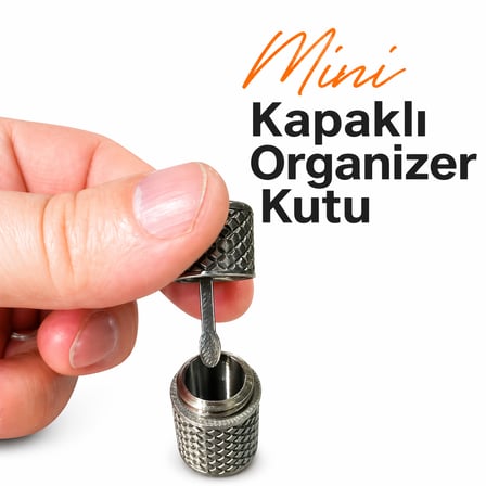 🔐 Mini Saklama Kutulu Anahtarlık – Açılır Kapsül – Sert Plastik – Çok Amaçlı Kullanım