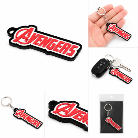 Avengers Yazılı Anahtarlık Sert Plastik | Marvel Temalı Anahtarlık | Anahtar Aksesuarı