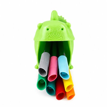 Dinozor Tasarım Kalemlik 10 CM -Masaüstü Organizer | Sert Plastik Eğlenceli Kalem Tutucu