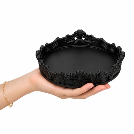 ✨ Dekoratif Masaüstü Organizer Oval Tasarım | Çok Amaçlı Düzenleyici | Takı Anahtarlık Standı 