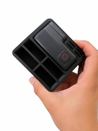 PRO HERO 5 6 7 UYUMLU AKSİYON KAMERA VE PİL SAKLAMA KUTUSU SERT PLASTİK ORGANİZER KUTU