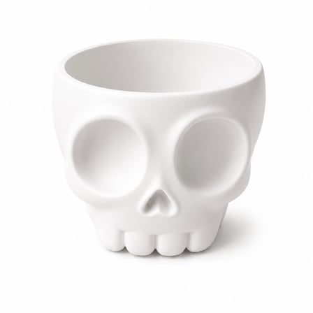 💀Kafatası Tasarımlı Dekoratif Kase 18x14 cm – Şekerlik ve Çok Amaçlı Saklama Kabı  – Renk Seçenekli