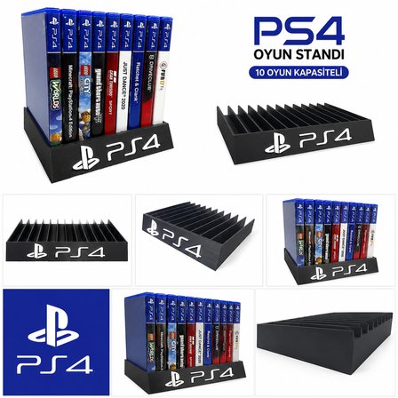 🎮✨ Oyun Diski Düzenleyici Standı 10 Disk Kapasiteli – Masaüstü Oyun Disk Organizeri – Düzenleyici